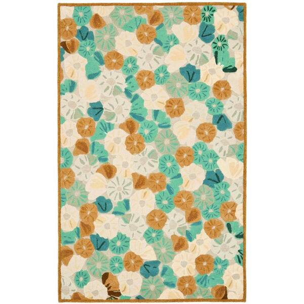 SAFAVIEH Poppy Field Cornucopia Beige 5 ft. x 8 ft. Area Rug