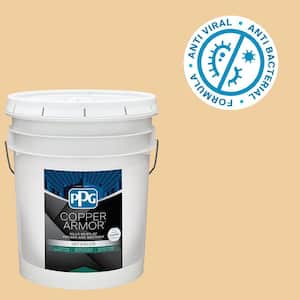 5 gal. PPG1207-4 Toffee Crunch Eggshell Antiviral and Antibacterial Interior Paint with Primer