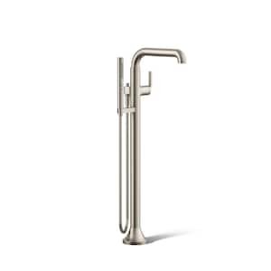 Tone Single-Handle Claw Foot Tub Faucet with Handshower in Vibrant Brushed Nickel