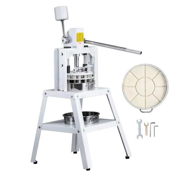 Dough Divider Round 10-Piecs Manual Dough Equal Divider Machine 4.23 oz. 19.75 oz. HandPress Dough Cutter StainlessSteel