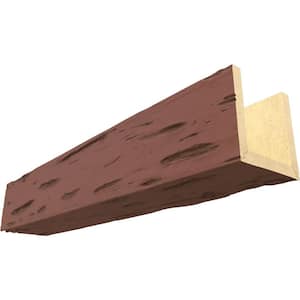 Endurathane 12 in. H x 10 in. W x 24 ft. L Pecky Cypress Redwood Faux Wood Beam
