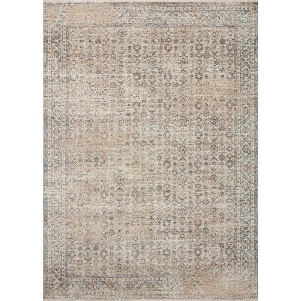 Angela Rose Blake 7 ft. 10 in. x 10 ft. 2 in. Beige / Denim Transitional Area Rug