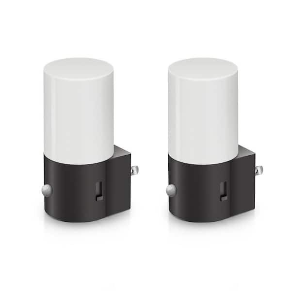 Emeritpro LED Motion Sensor Night Light Plug 100LM Dimmable, 3000K Soft White, Auto On/Off (2-Pack)