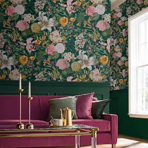 Glasshouse Flora Emerald Wallpaper