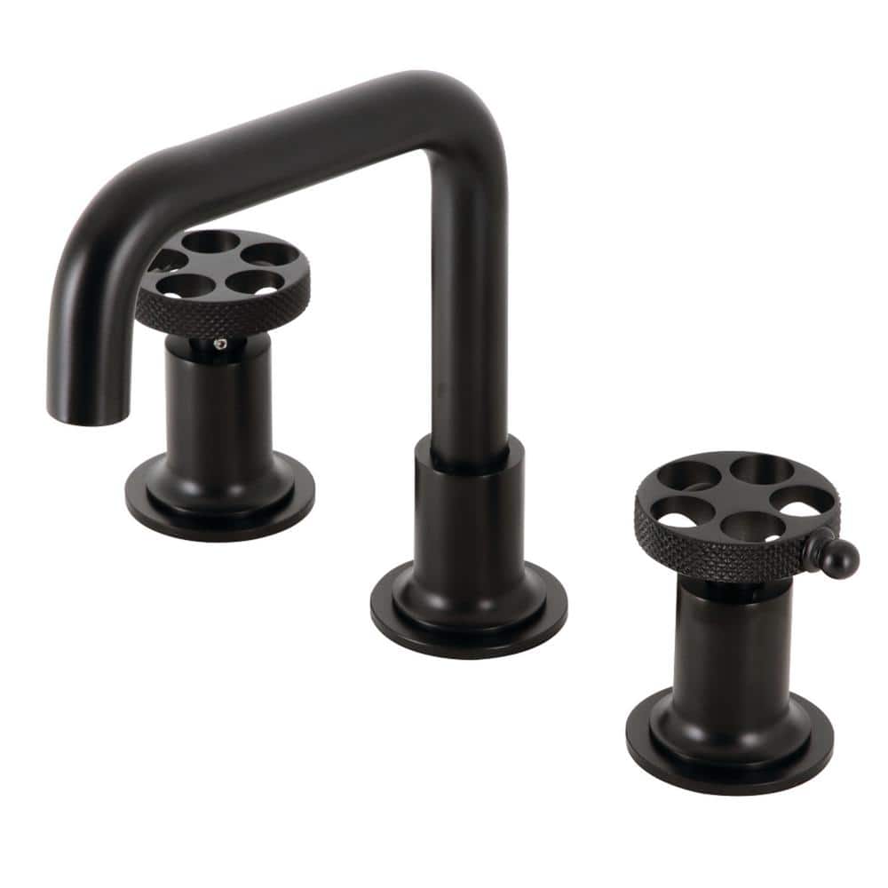 Kingston Brass Webb 8 in. Widespread Double Handle Bathroom Faucet in ...