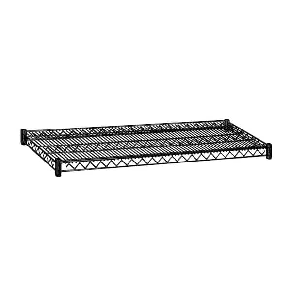 Salsbury Industries 48 in. W x 2 in. H x 18 in. D Shelf Wire Black Finish Commercial Shelving Unit