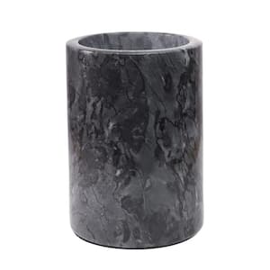 1-Bottle Gray Marble Wine Chiller Bucket, Wine and Champagne Cooler for Parties, Wine Chiller for 750ml Bottle