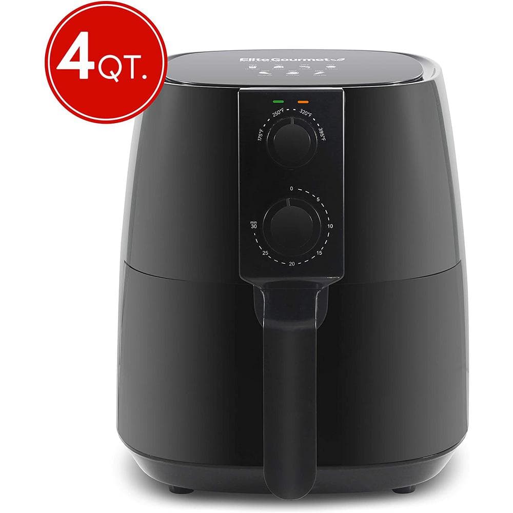 Elite Gourmet 4 Qt. Air Fryer (Black)