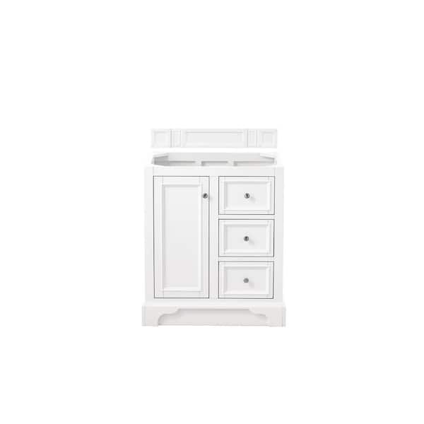 James Martin Vanities DeSoto 30 in. W x 35 in. H Single Bath Vanity Cabinet Only in Bright White