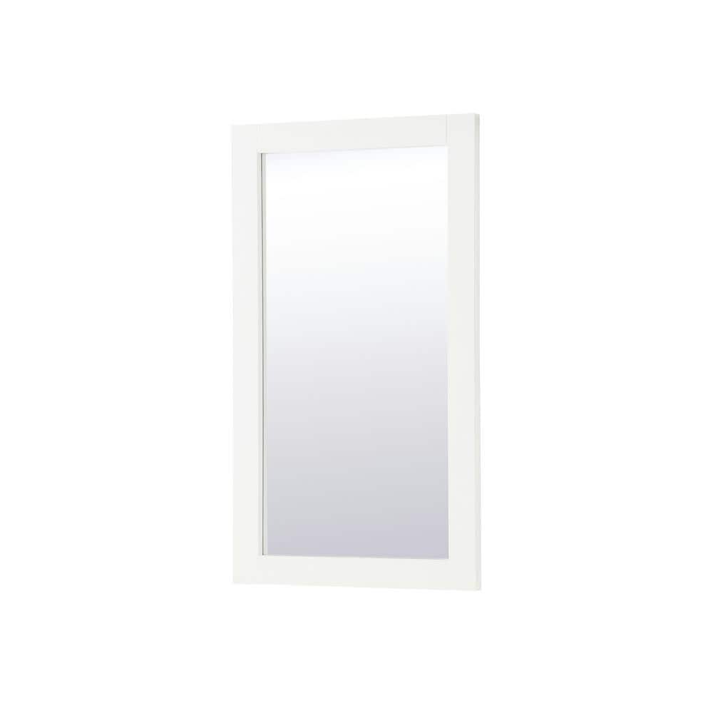 White Rectangular MDF Bathroom Vanity Mirror