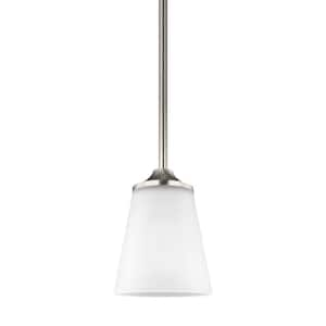 Hanford 1-Light Brushed Nickel Mini Pendant