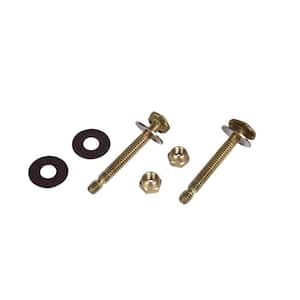 Johni-Bolts 1/4 in. x 2-1/4 in. Brass Toilet Bolts