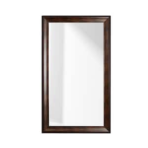 Deep Brown Extra Large Wall Mirror 33 in. W x 61 in. H