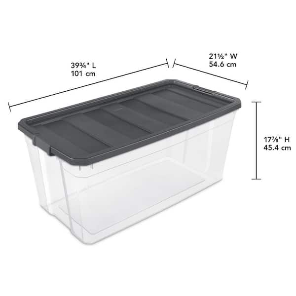 Sterilite 200 Qt. Storage Box Container 3 Pack 3 x 14793V03 The Home Depot