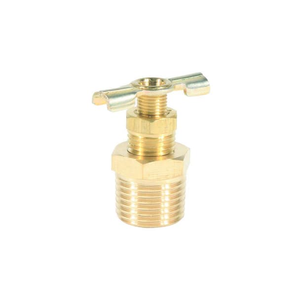 Camco 1/2 in. Brass Screw-On RV Water Heater Drain Valve