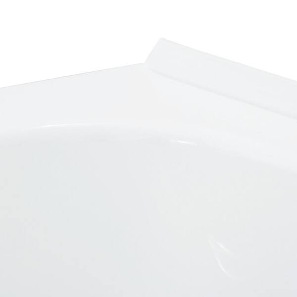 Delta - Classic 400 Curve 60 in. x 30 in. Soaking Bathtub with Left Drain in High Gloss White