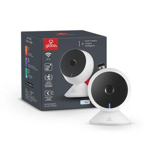 Wi-Fi Smart 720p White Indoor Security Surveillance Camera