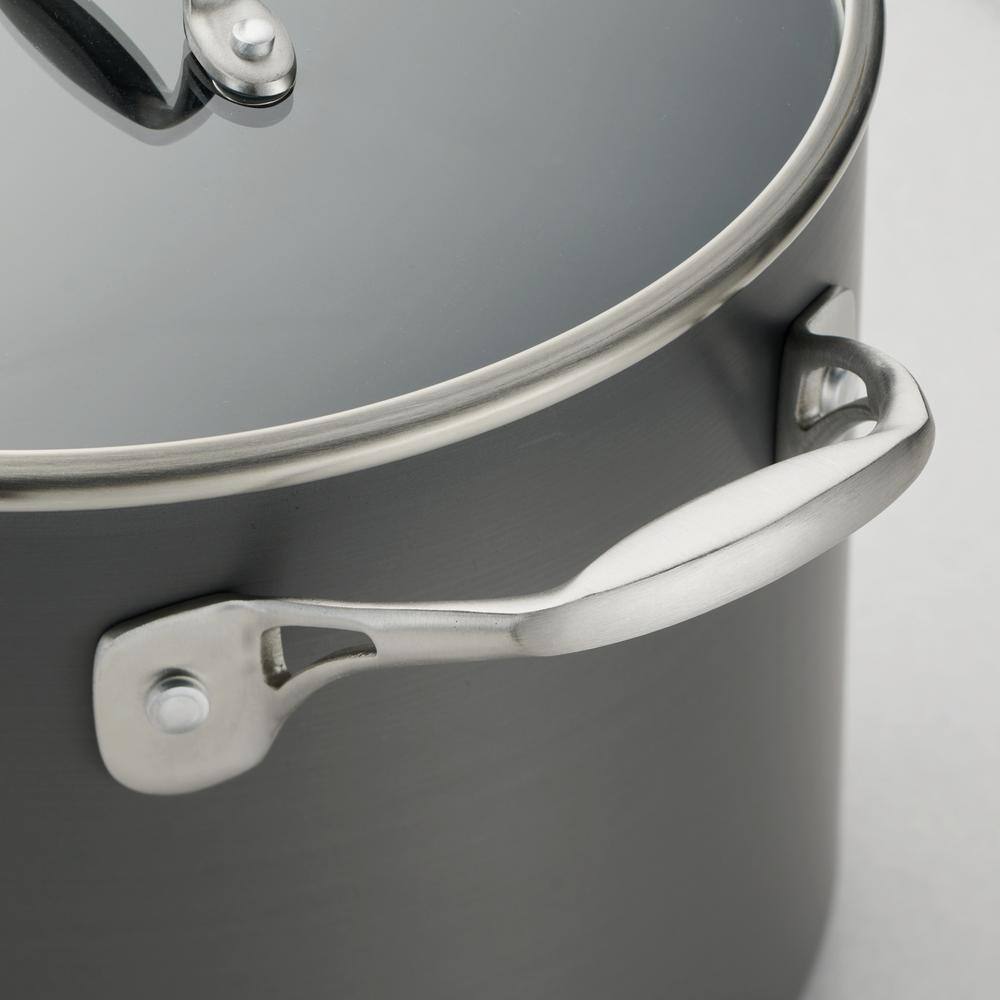 5 Qt Hard Anodized Aluminum Non-stick Dutch Oven with Glass Lid