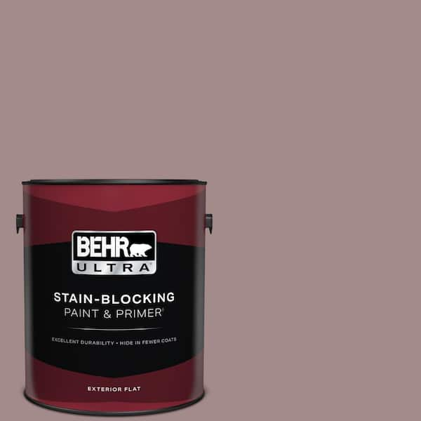 BEHR ULTRA 1 gal. #PPU17-15 Cameo Rose Flat Exterior Paint & Primer