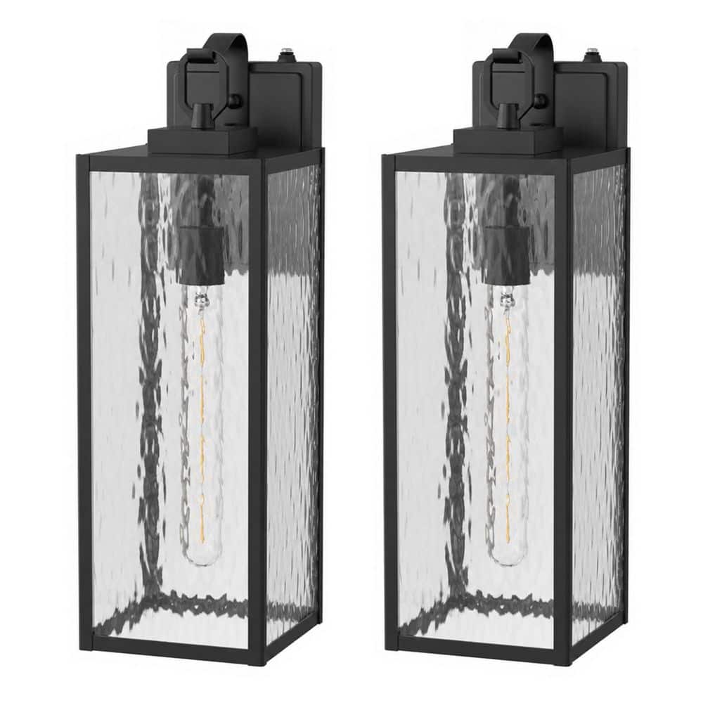 1-Light Matte Black Metal & Glass Light Fixture for 110V with Standard Operation price history on PriceWatchPro