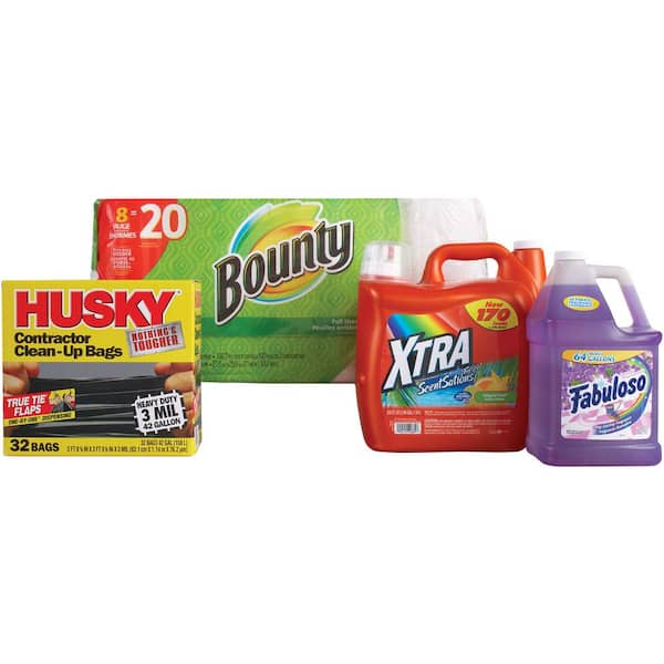 Husky 42 Gal. Heavy-Duty Contractor Clean-Up Bags with 10% PCR (32