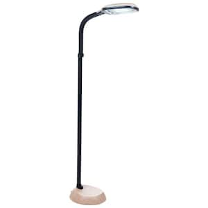 Deluxe Sunlight 55 in. Light Wood Floor Lamp