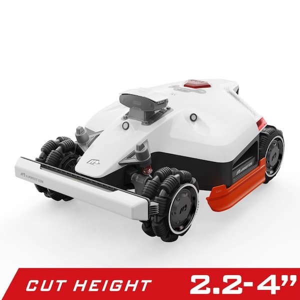 Luba 2 AWD 15.8 in. RTK Robot Lawn Mower (3/4 Acre), Adjustable Cutting Height (2.2 in. - 4 in.), All Terrain, AI Vision