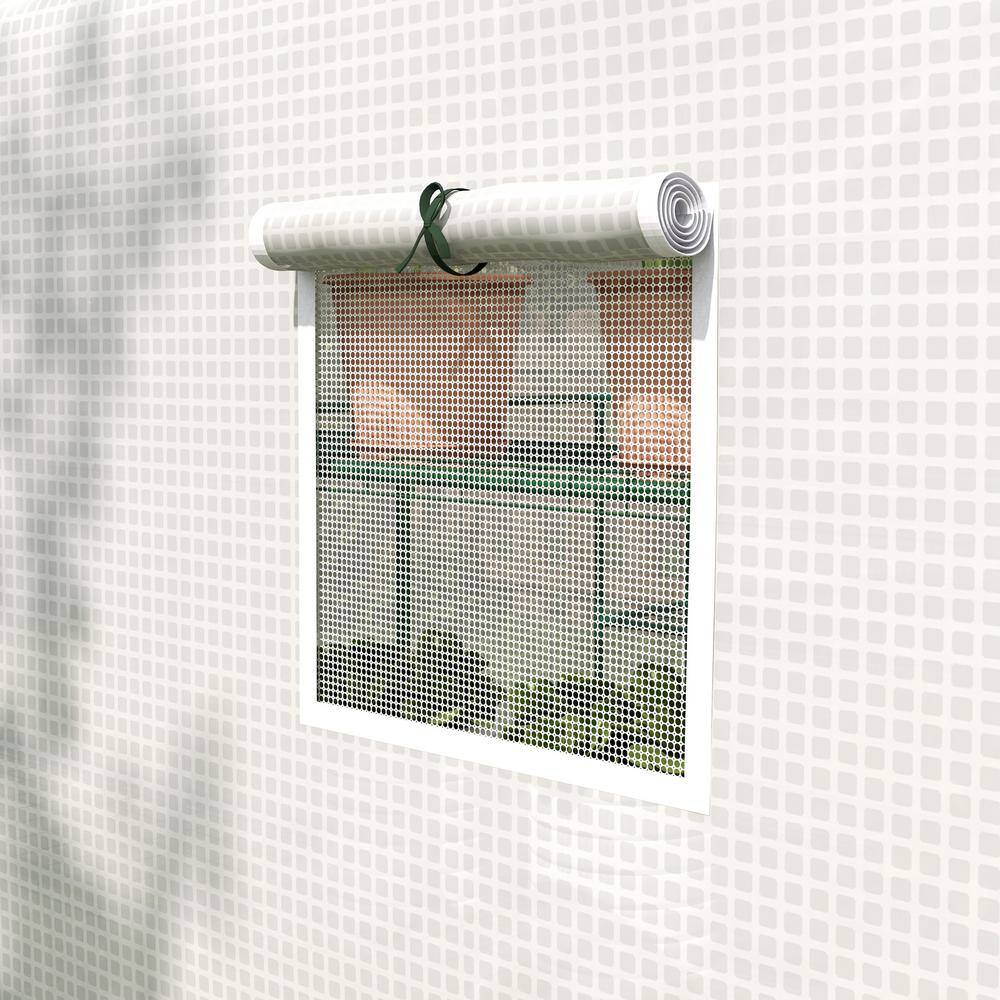 White Small Walk-In Greenhouse with Shelves