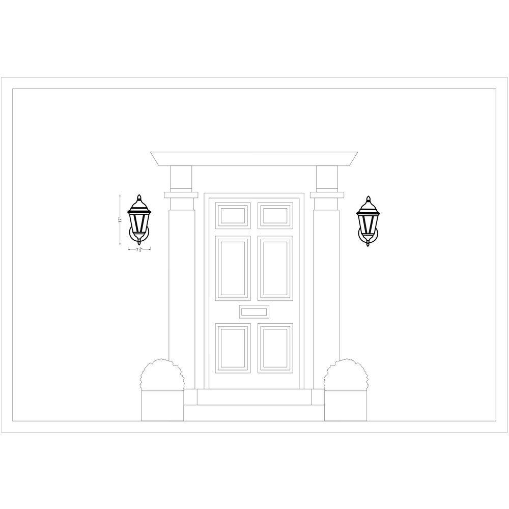 Bakersville Antique Bronze 17" Dimmable Outdoor Wall Lantern