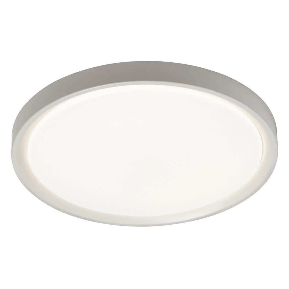 Sleek Modern 15'' Black LED Ceiling Bowl for Indoor/Outdoor Use