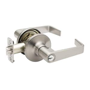 Avery Satin Stainless Keyed Entry Door Handle