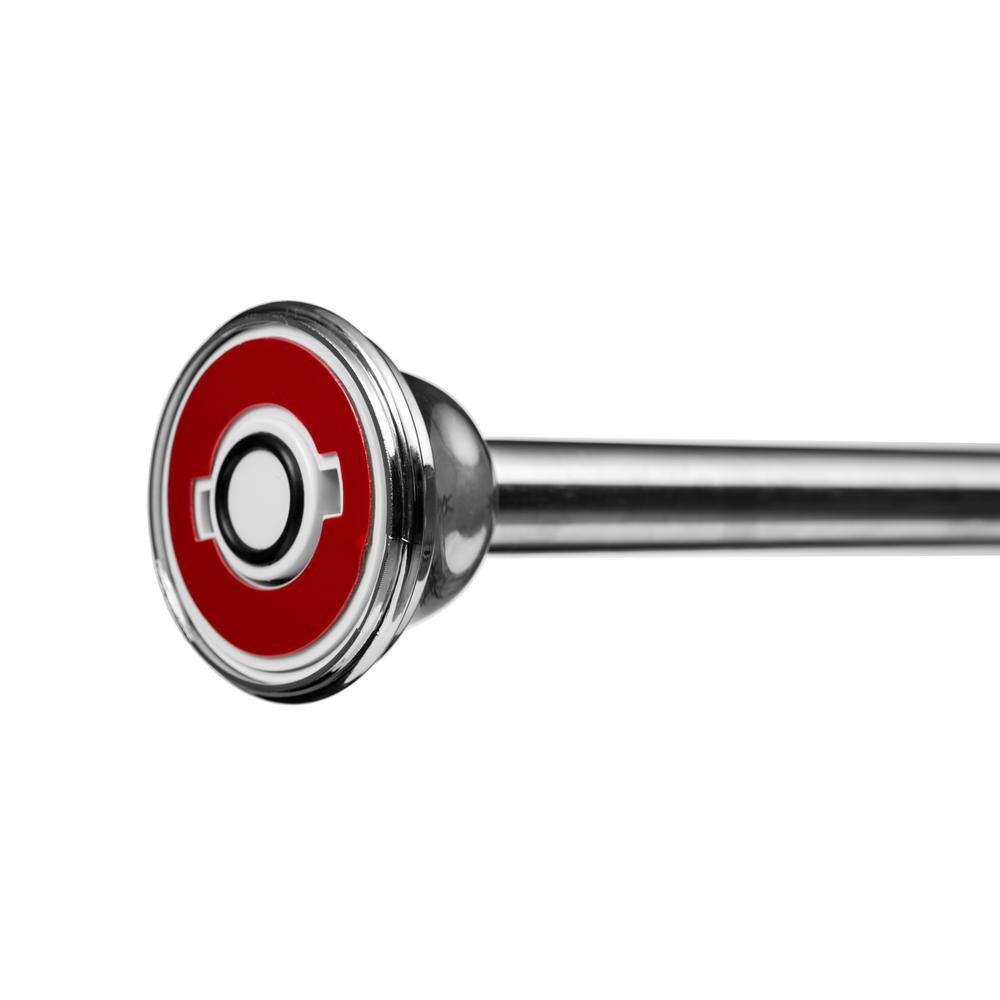 Adjustable Polished Chrome Stainless Steel Tension Shower Rod 48-86in