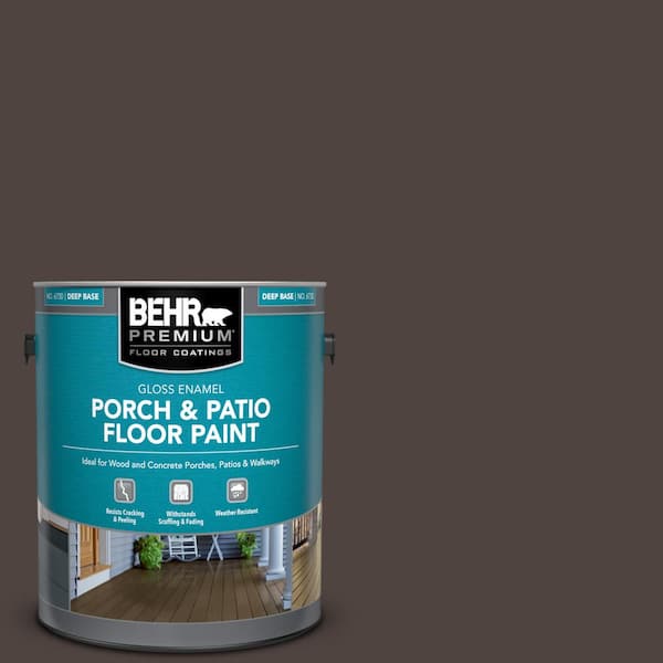 1 gal. #790B-7 Bitter Chocolate Gloss Enamel Interior/Exterior Porch and Patio Floor Paint