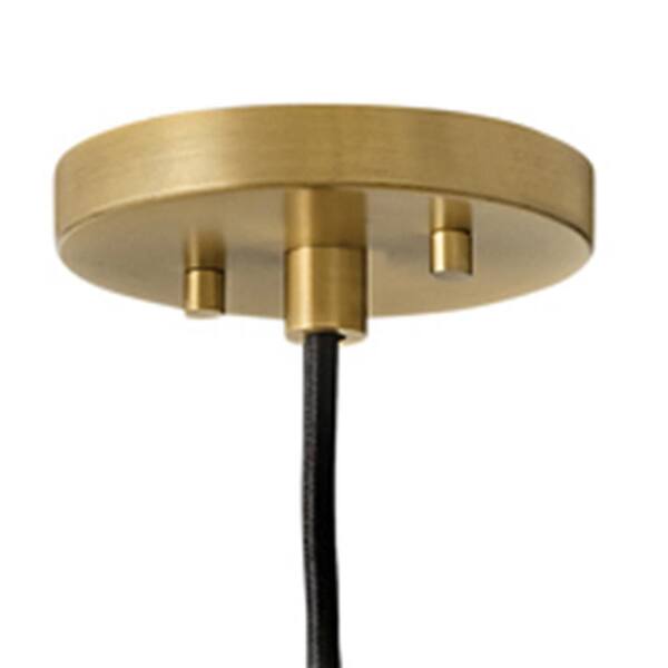 LARK - Simon Black + Heritage Brass Conical Pendant Light
