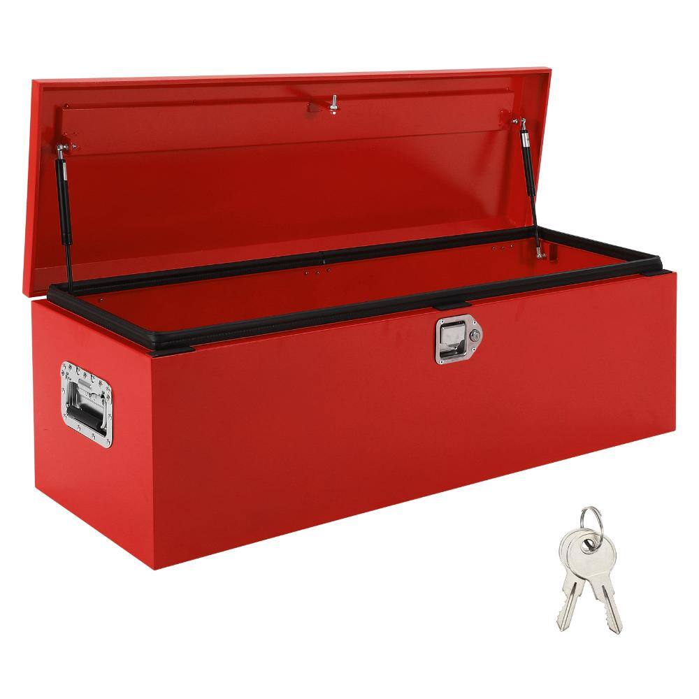 "48"" x 15"" x 15"" Steel Truck Bed Tool Box, Heavy Duty Red Metal Toolbox with Side Handle & Lock Keys" price history on PriceWatchPro