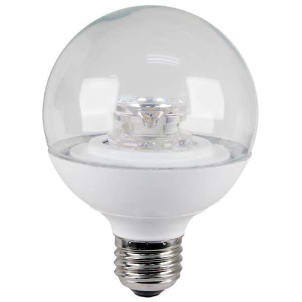 Feit Electric 60W Equivalent Warm White (3000K) G25 Dimmable LED Clear Light Bulb