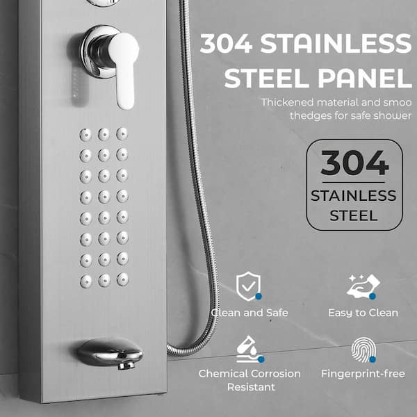 AKLFGN 5-Jet Rainfall Shower Panel System with Rainfall