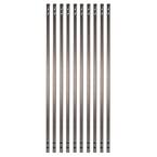 31 in. x 5/8 in. Antique Bronze Steel Square Face Mount Deck Railing Baluster (10-Pack)
