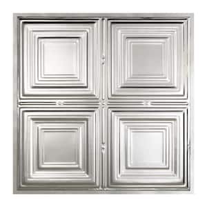 Syracuse 2 ft. x 2 ft. Lay-in Tin Ceiling Tile in Unfinished (20 sq. ft. / case of 5)