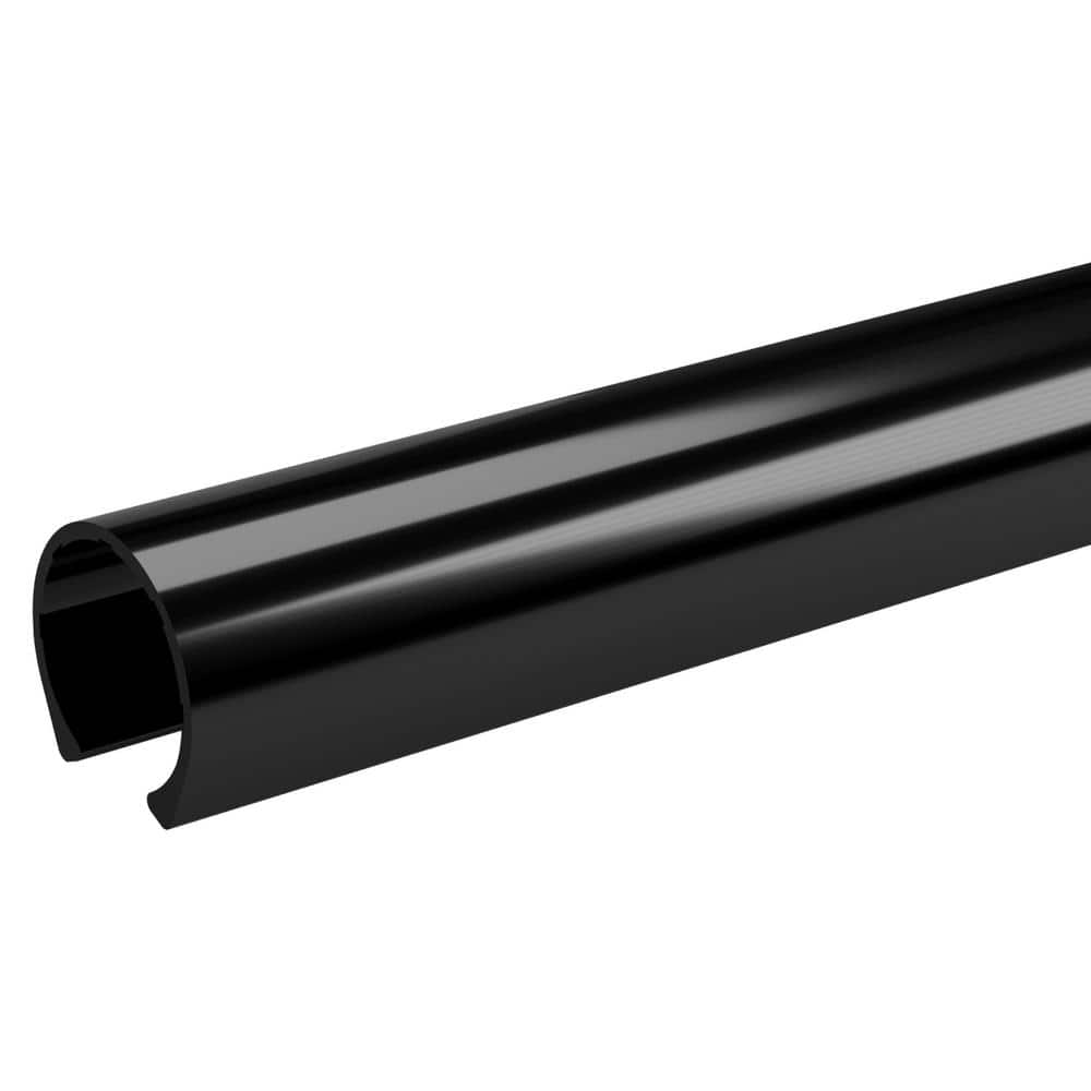 Formufit 1 in. x 40 in. Black Pipe Clamp Schedule 40 Rigid PVC Material Clip (2-Pack) -  P001CLP-BK-40x2