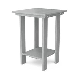 Highwood Adirondack Coastal Teak Square Recycled Plastic Outdoor