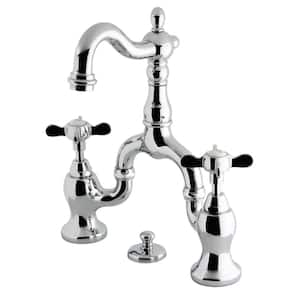 Essex 8 in. Widespread Double Handle Bathroom Faucet in Polished Chrome