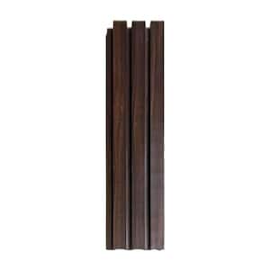 94.5 in. x 4.8 in. x 0.5 in. Vinyl Wall Siding Panel in Walnut Wood Color (Set of 6 piece)