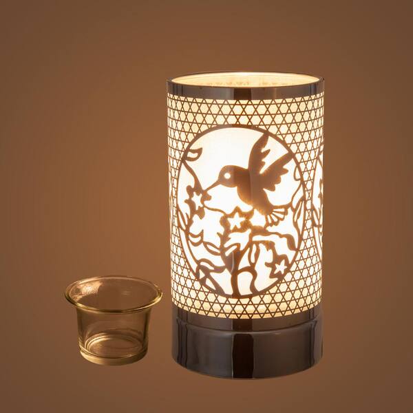Peterson Artwares Silver Hummingbird, Hummingbird Touch Lamp