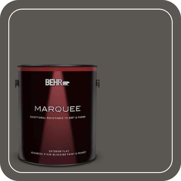 BEHR MARQUEE 1 gal. #BXC-17 Dominant Gray Flat Exterior Paint & Primer