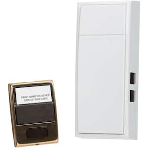 2-Note Mechanical Wireless Doorbell Chime and Doorbell Push Button