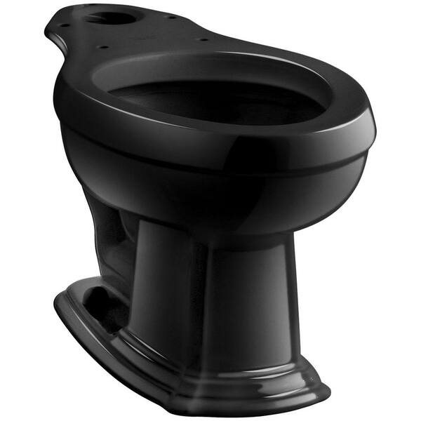 KOHLER Portrait Elongated Toilet Bowl Only in Black Black
