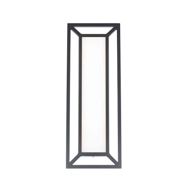 WAC Lighting Tate 22 in. Black Outdoor Hardwired Wall Light 3000K LED