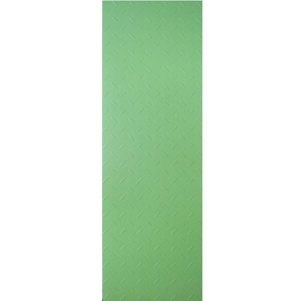 TrafficMaster Allure Commercial 12 in. x 36 in.Diamond Plate Apple Green Vinyl Flooring (24 sq. ft./case)-DISCONTINUED