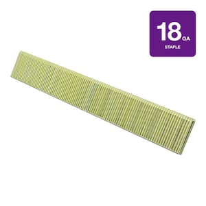 1 in. x 18-Gauge Adhesive Collated Electrogalvanized SX-Style Narrow Crown Staples 5000 per Box
